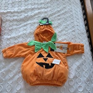 Charming Pumpkin Kids Costume - Orange and Green